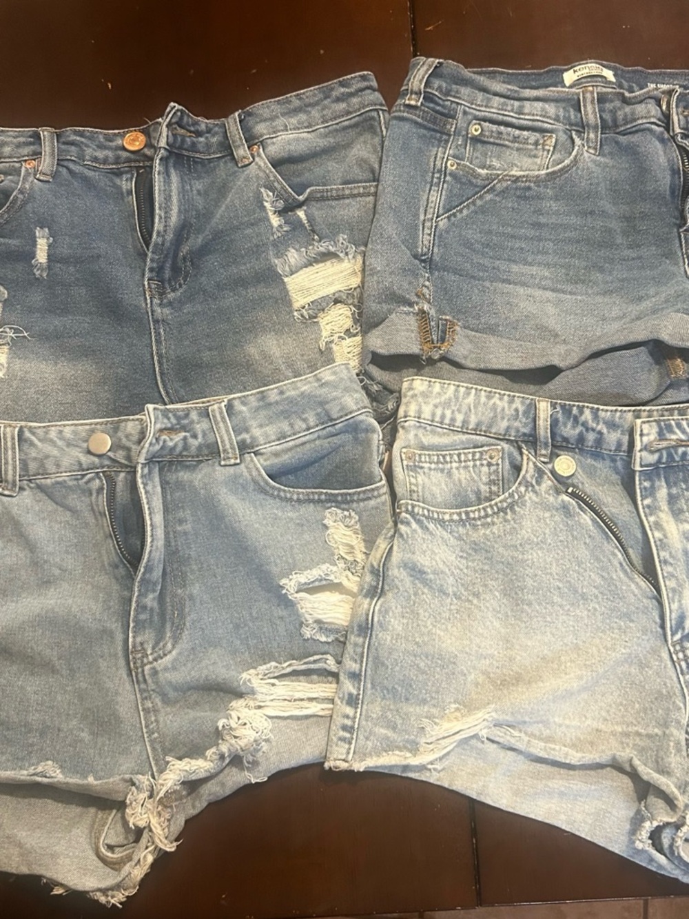 Denim Shorts Bundle Women’s Size 8 29 M Distressed Jean Shorts Lot of 4